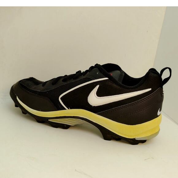 Nike Land Shark Mens Black/White Football Cleats - Size 10 - Picture 2 of 6